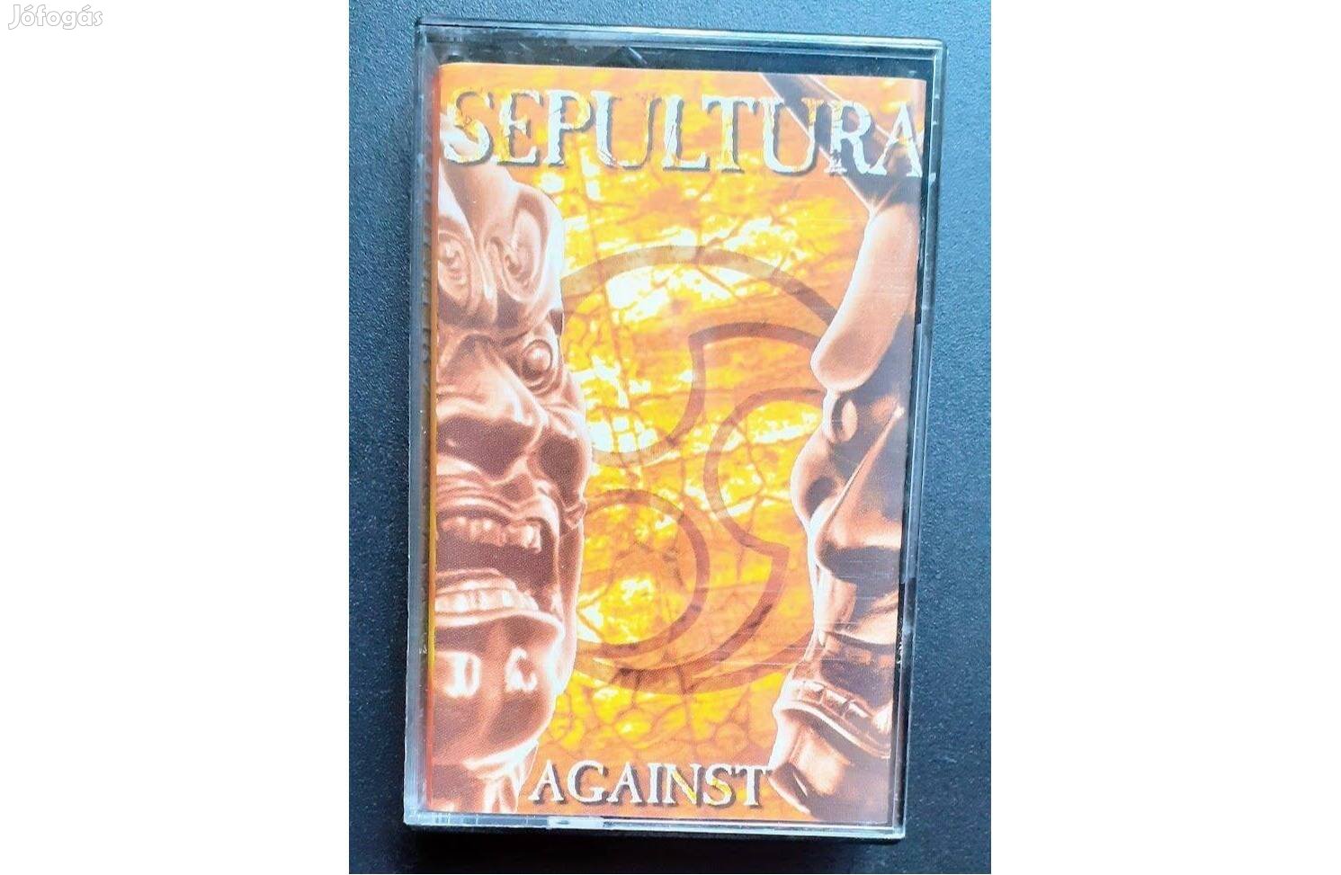 Sepultura Against MC új kazetta eredeti Roadrunner 1998 Első kiadás US