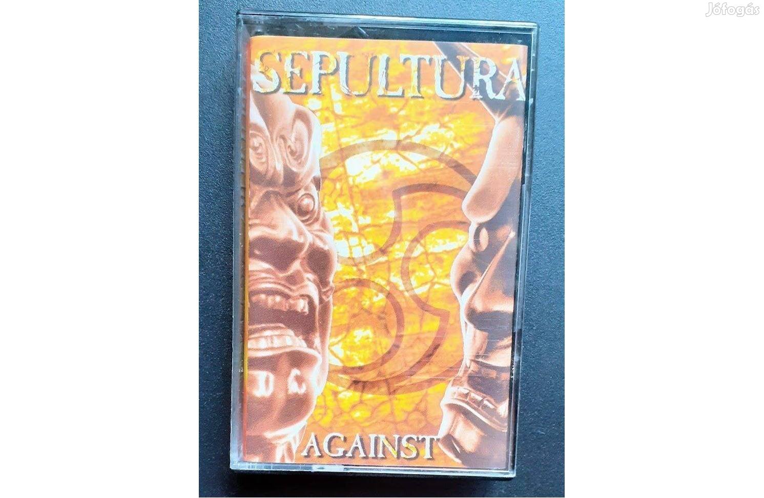 Sepultura Against MC új kazetta eredeti Roadrunner 1998 Első kiadás US