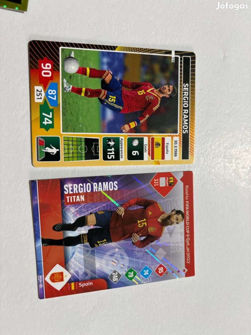 Sergio Ramos focis kártyák