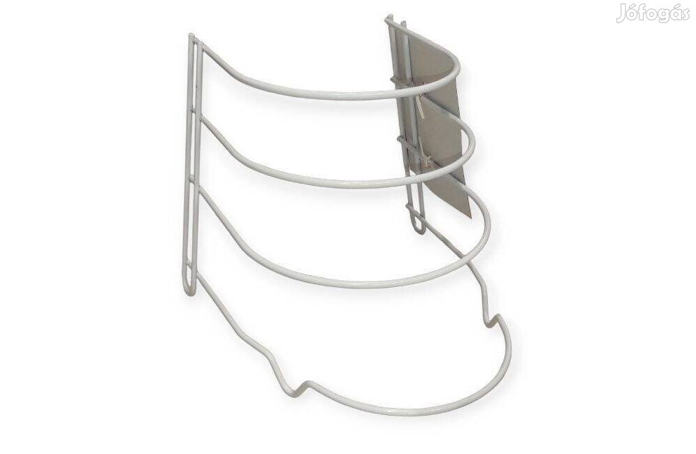 Serpenyőállvány fém 3 szintes 27x25,5x23,5 cm