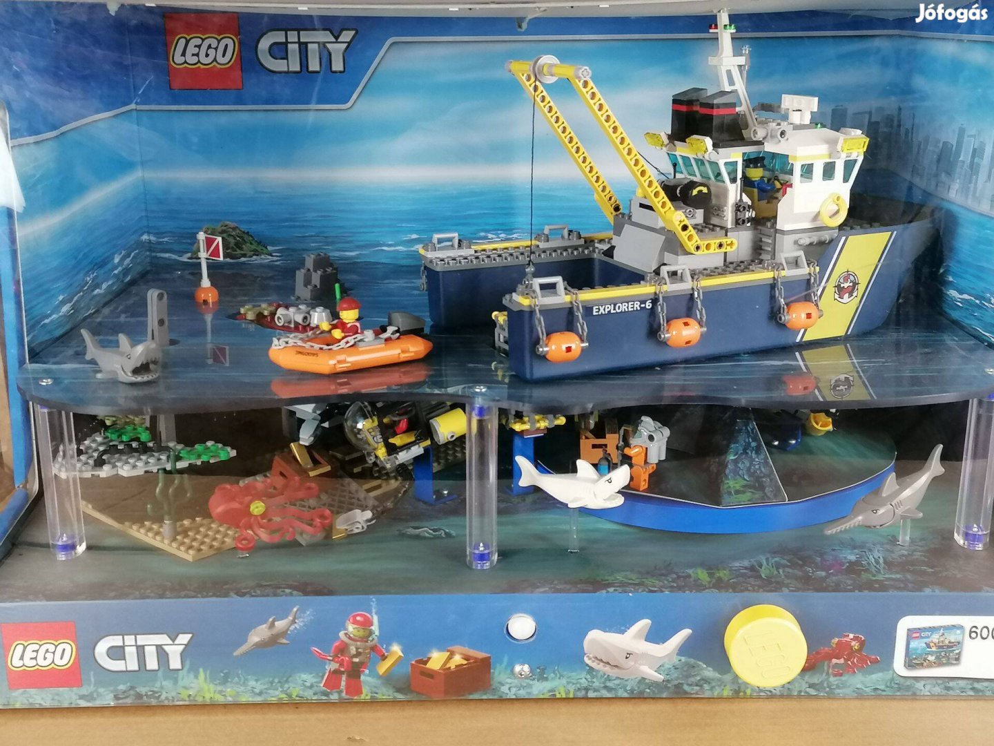 Sérült LEGO City Display 60095 Mélytengeri kutatójármű eladó!