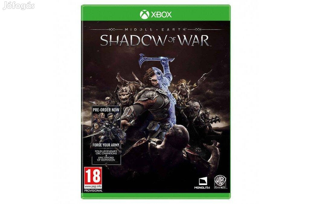 Shadow of War - Xbox ONE játék Új, Akciós