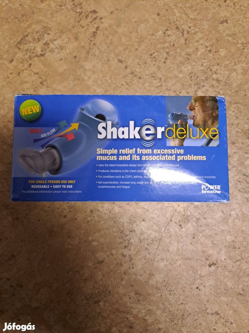 Shaker deluxe légzés terápiás készülék új eladó