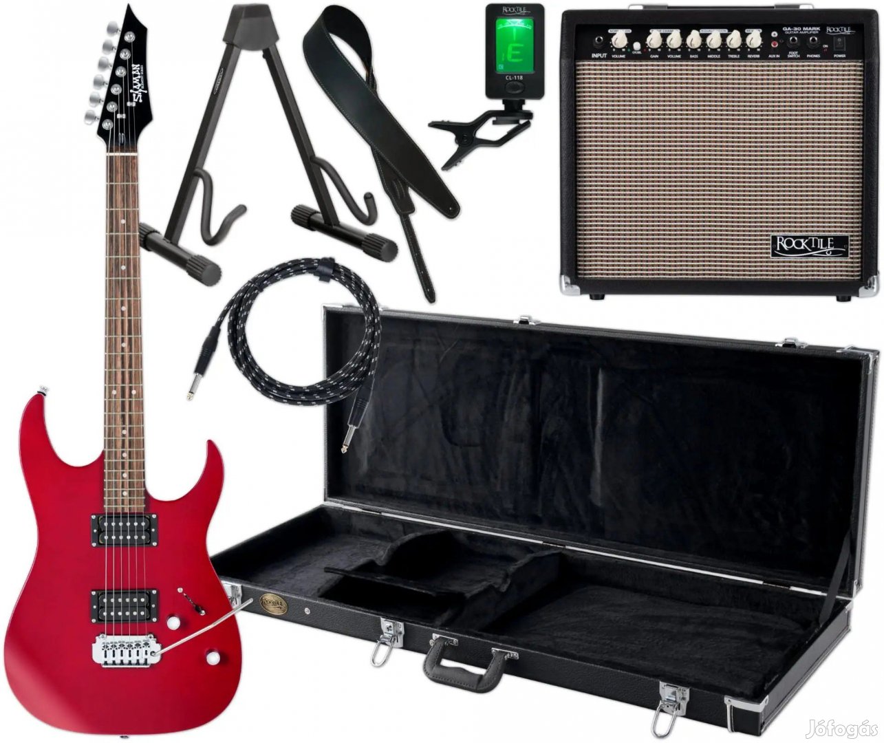 Shaman Element Series HX-100 RD Elektromos Gitár Szatén Piros