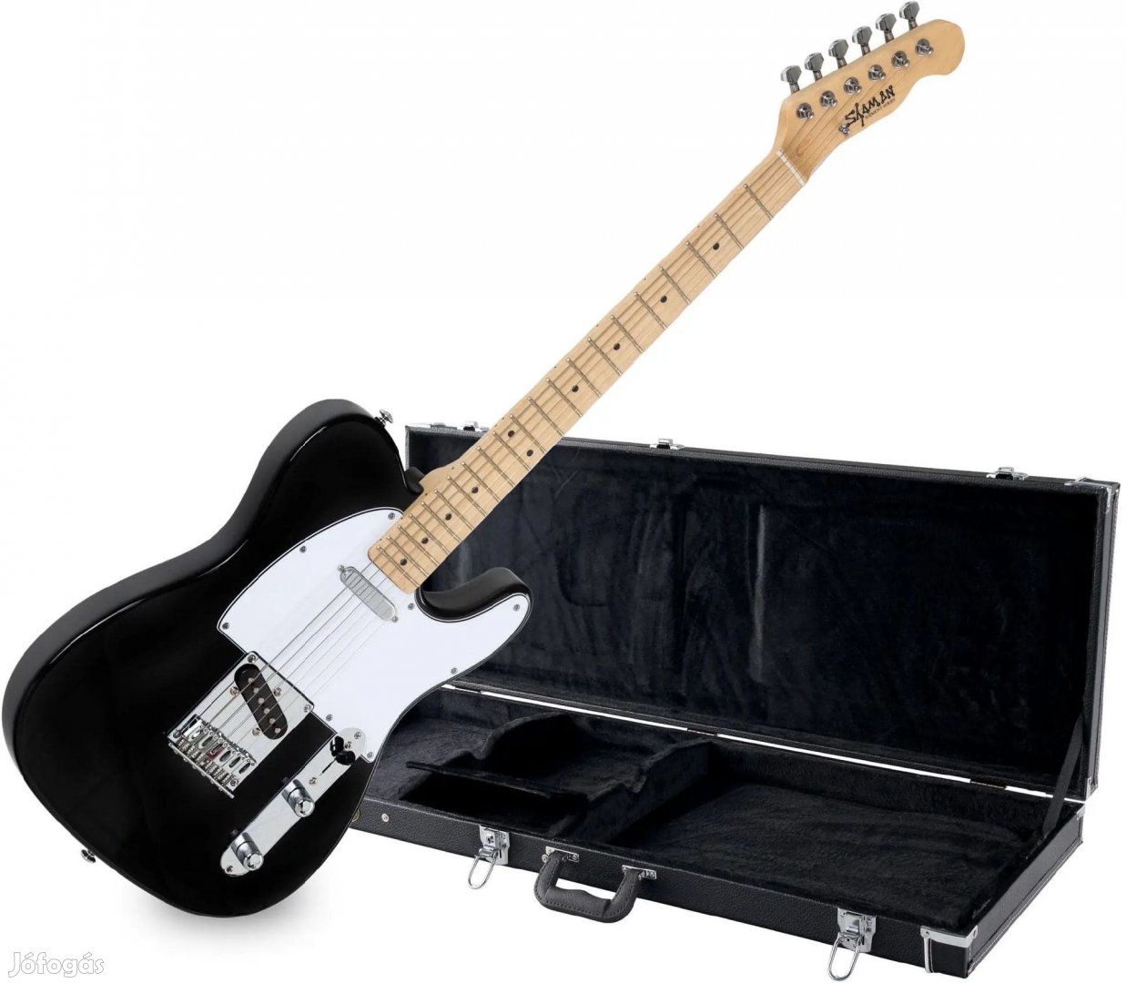 Shaman Element Series TCX-100B Elektromos Gitár Fekete Készlet