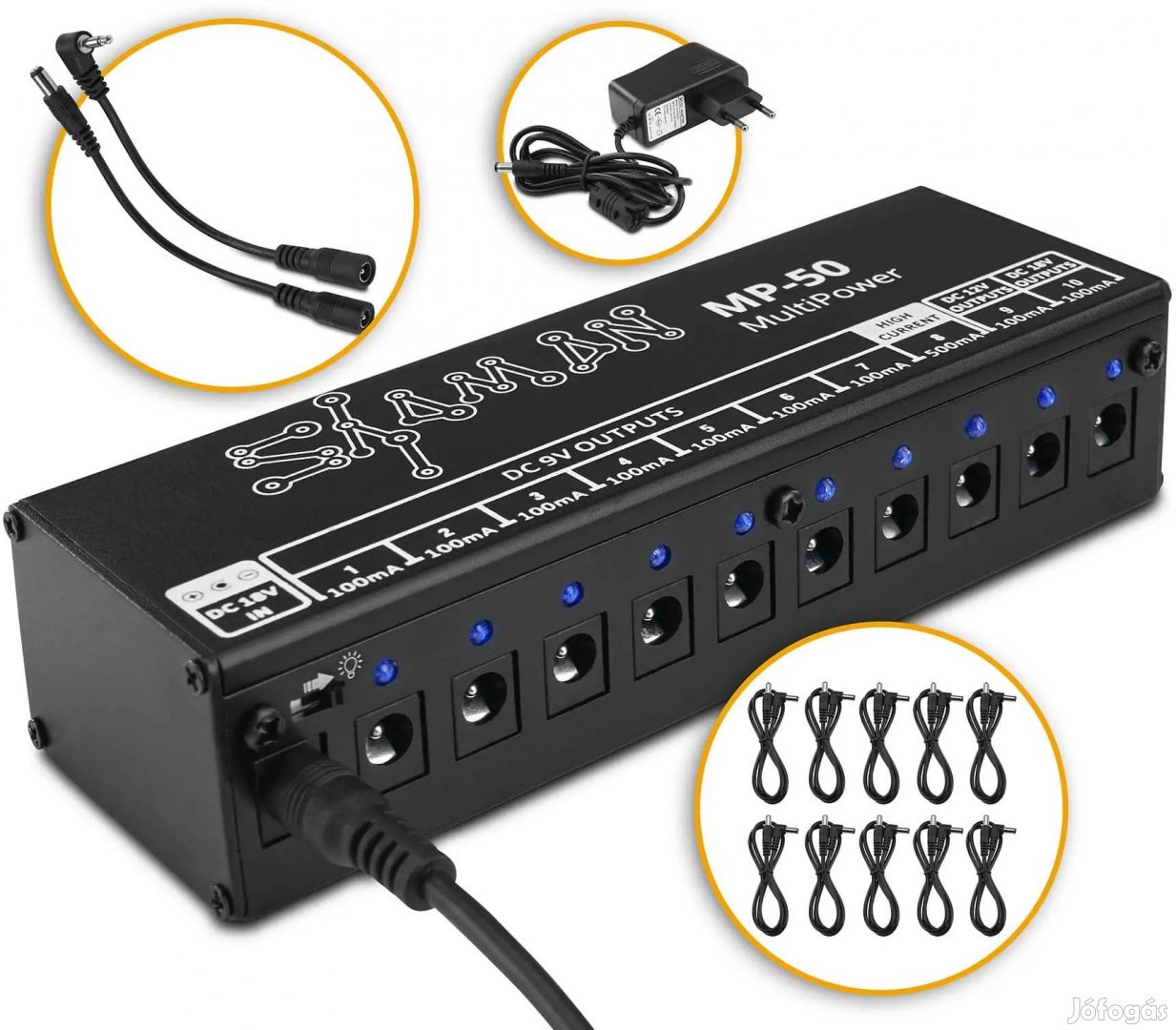 Shaman MP-50 MultiPower Izolált Tápegység Effekt Pedálokhoz