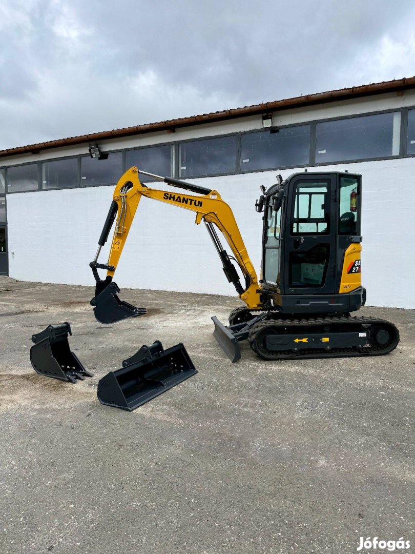 Shantui SE27SR gumihevederes midi kotrógép Új Gép!