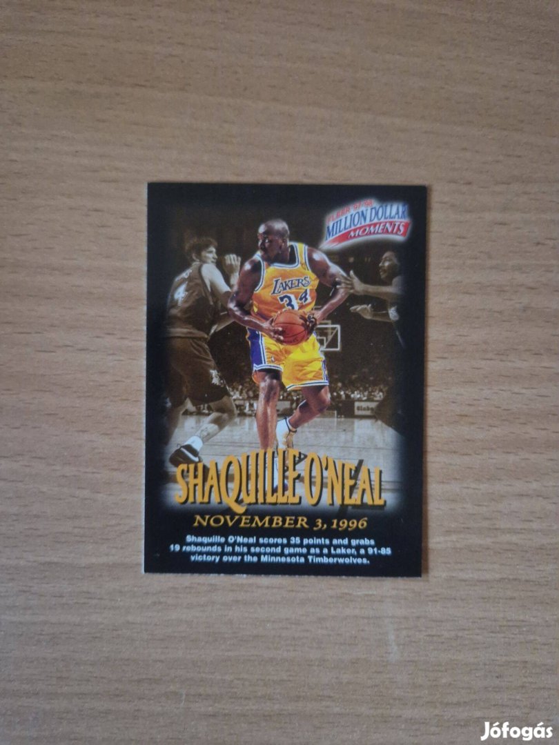 Shaquille ONeal Fleer 1997-98 Million Dollar Moments 19of50