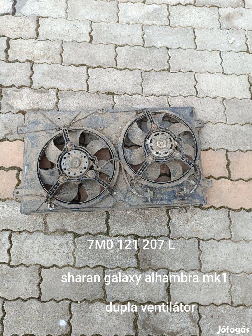 Sharan galaxy alhambra 1996-2000 dupla ventilátor 8eft