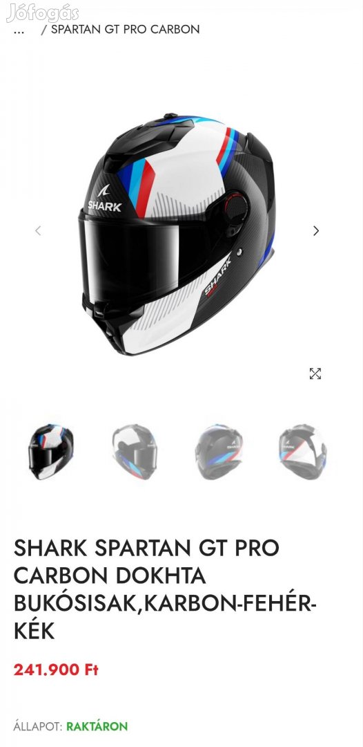 Shark spartan gt pro carbon M es méret
