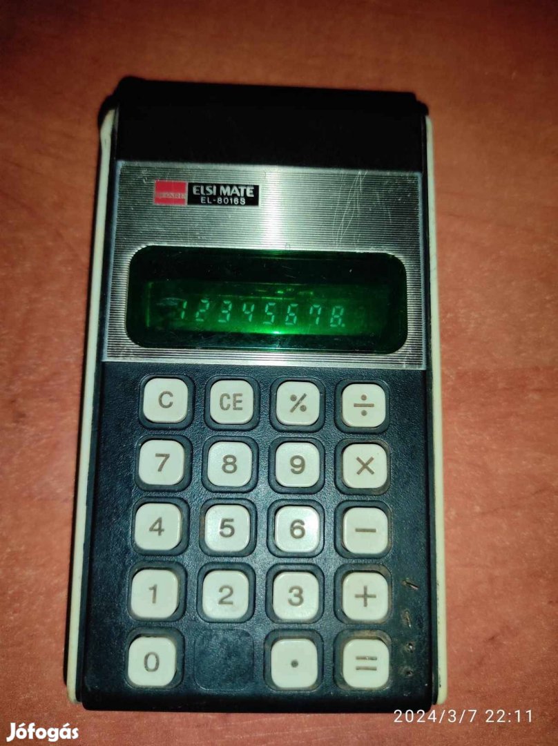 Sharp Else-Mate El-8016S számológép gyűjtőknek, jó állapotban eladó!