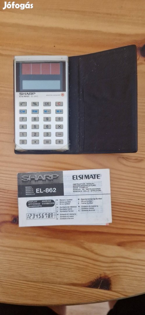 Sharp Elsi Mate EL-862 solar számológép