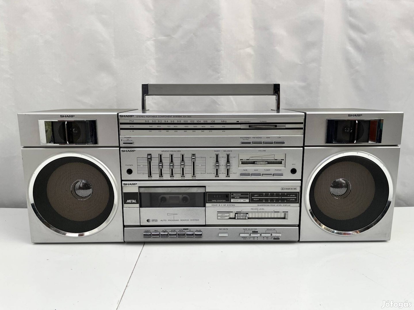 Sharp Gx-300H boombox retro rádiós magnó szervizelve