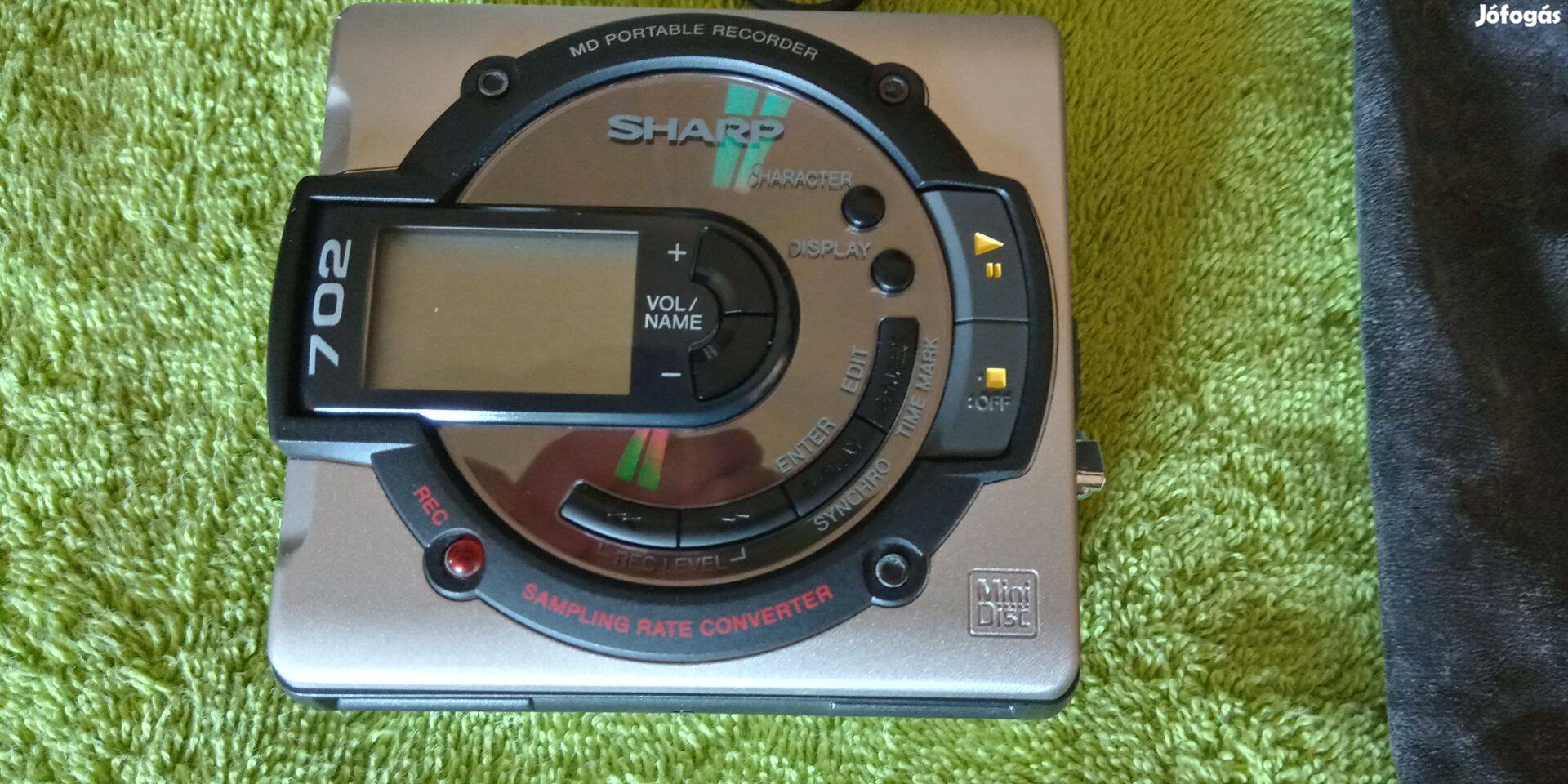 Sharp MD-MS702 hordozható minidisc deck hozzáértőnek eladó!!