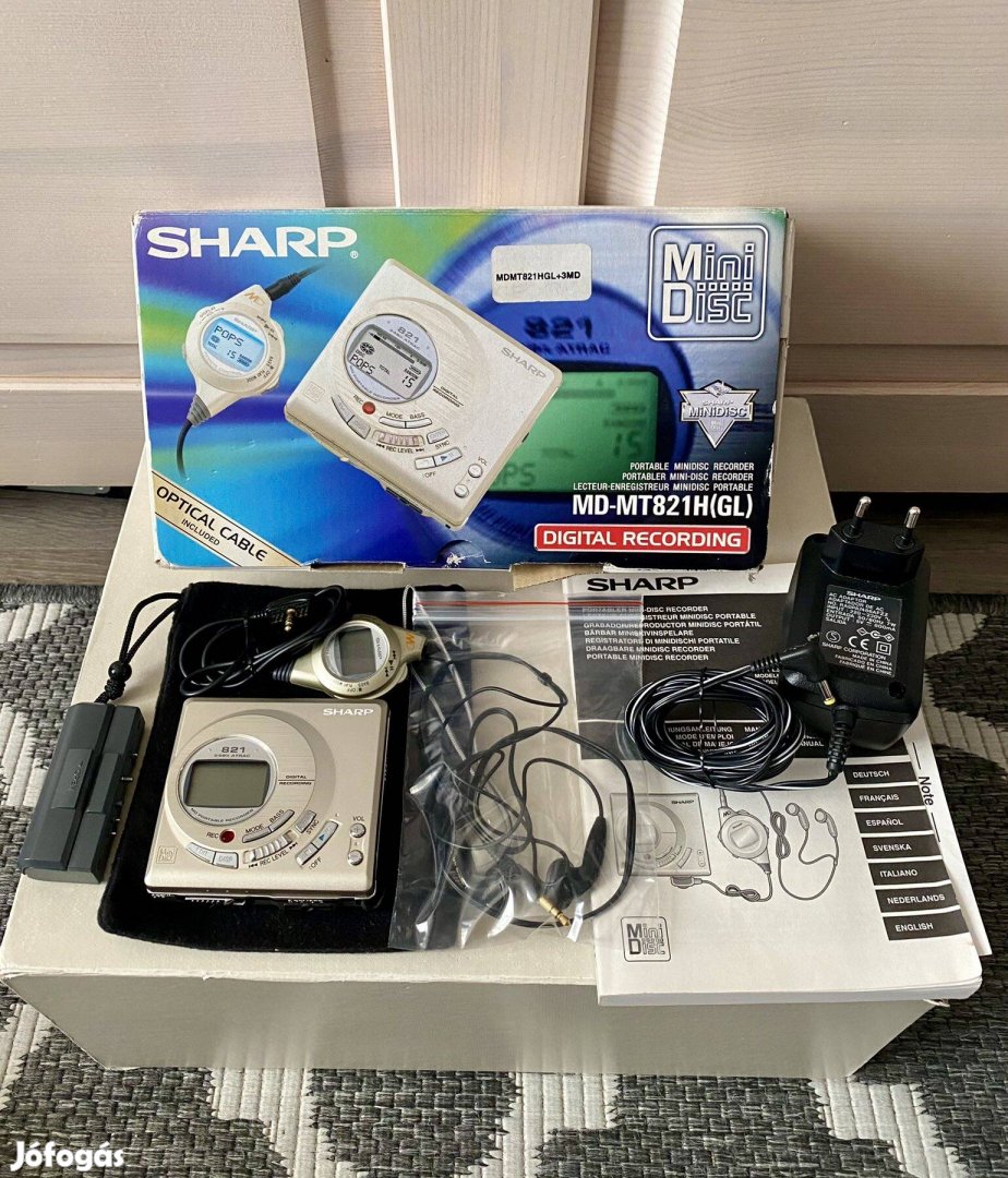 Sharp Minidisc lejátszó Gyűjtői Darab ! 