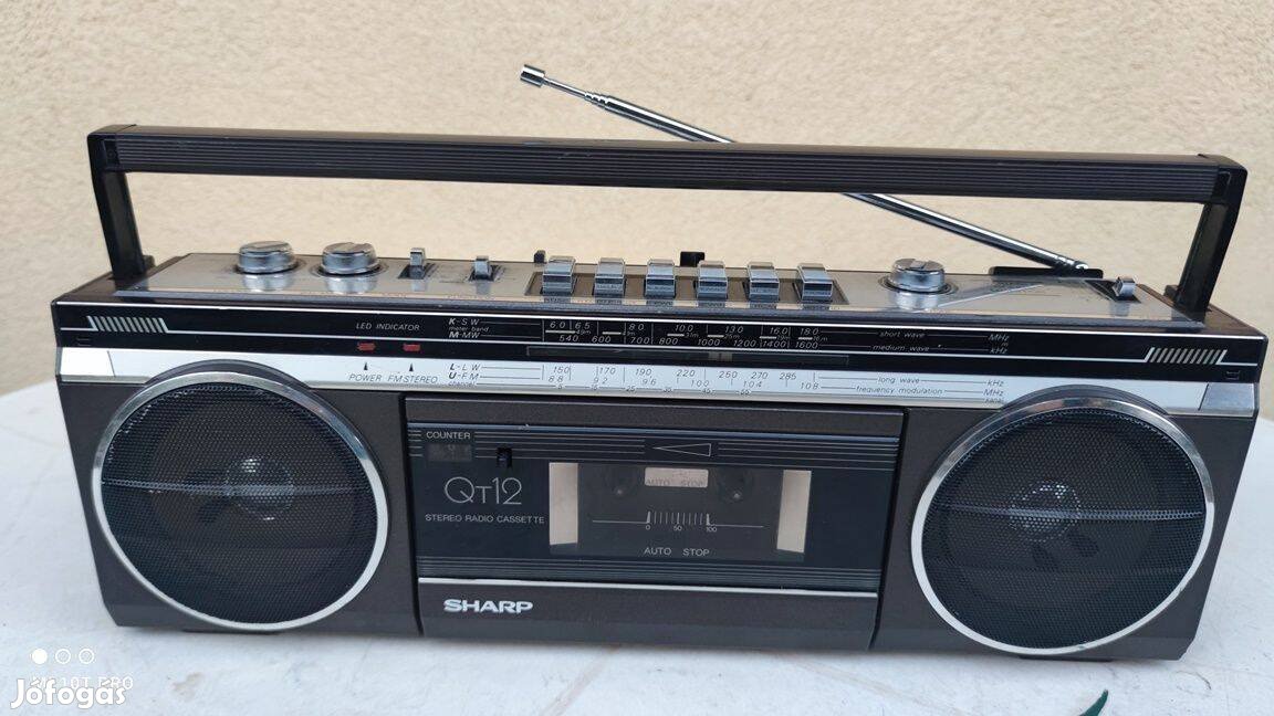 Sharp QT-12 Rádió MAGNÓ Boombox Eladó !