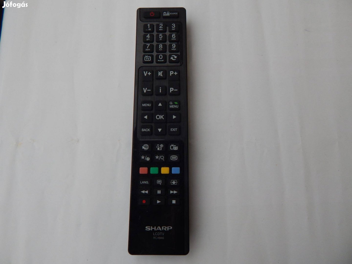 Sharp RC4846 Tipusú LED TV Távirányító Eredeti