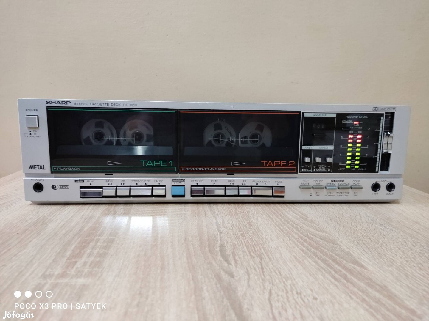 Sharp RT-1010 típusú hifi magnó deck 