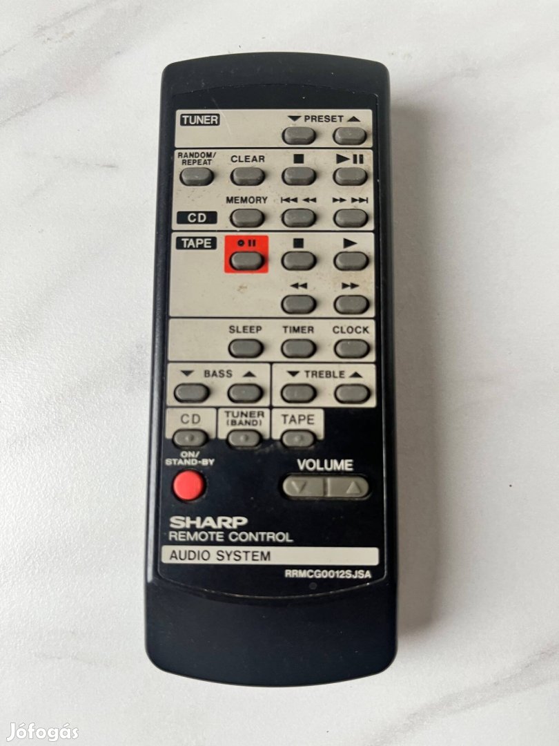 Sharp Rrmcg0012Sjsa audio távirányító