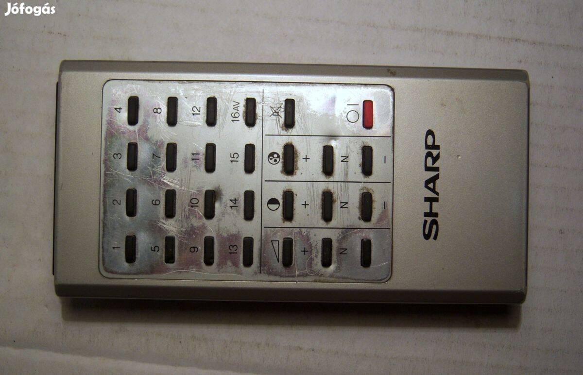 Sharp TV Táv (kb.1984) hibás, sérült, hiányos