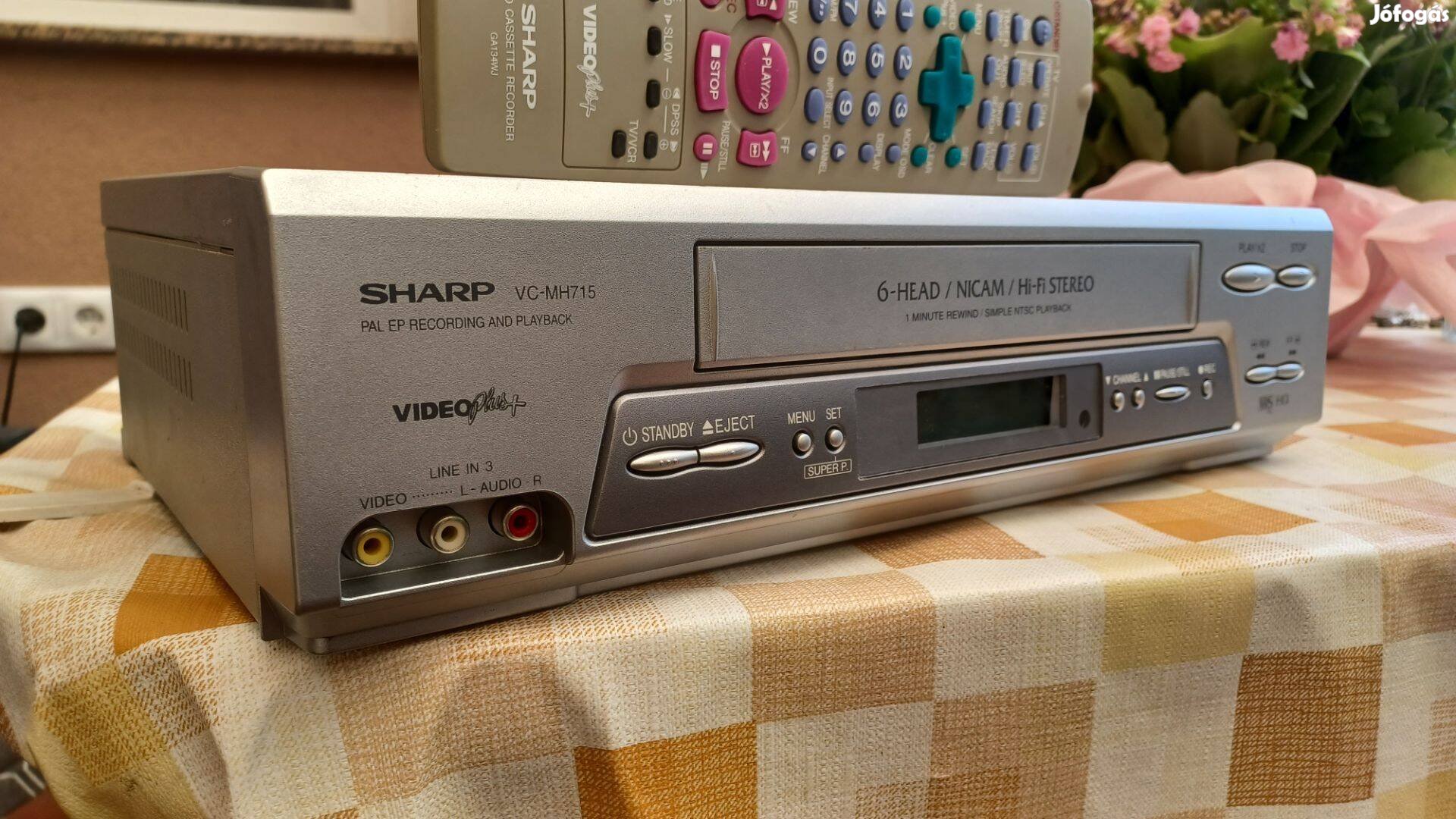 Sharp VC-MH715 6 fejes hi-fi stereo videomagnó