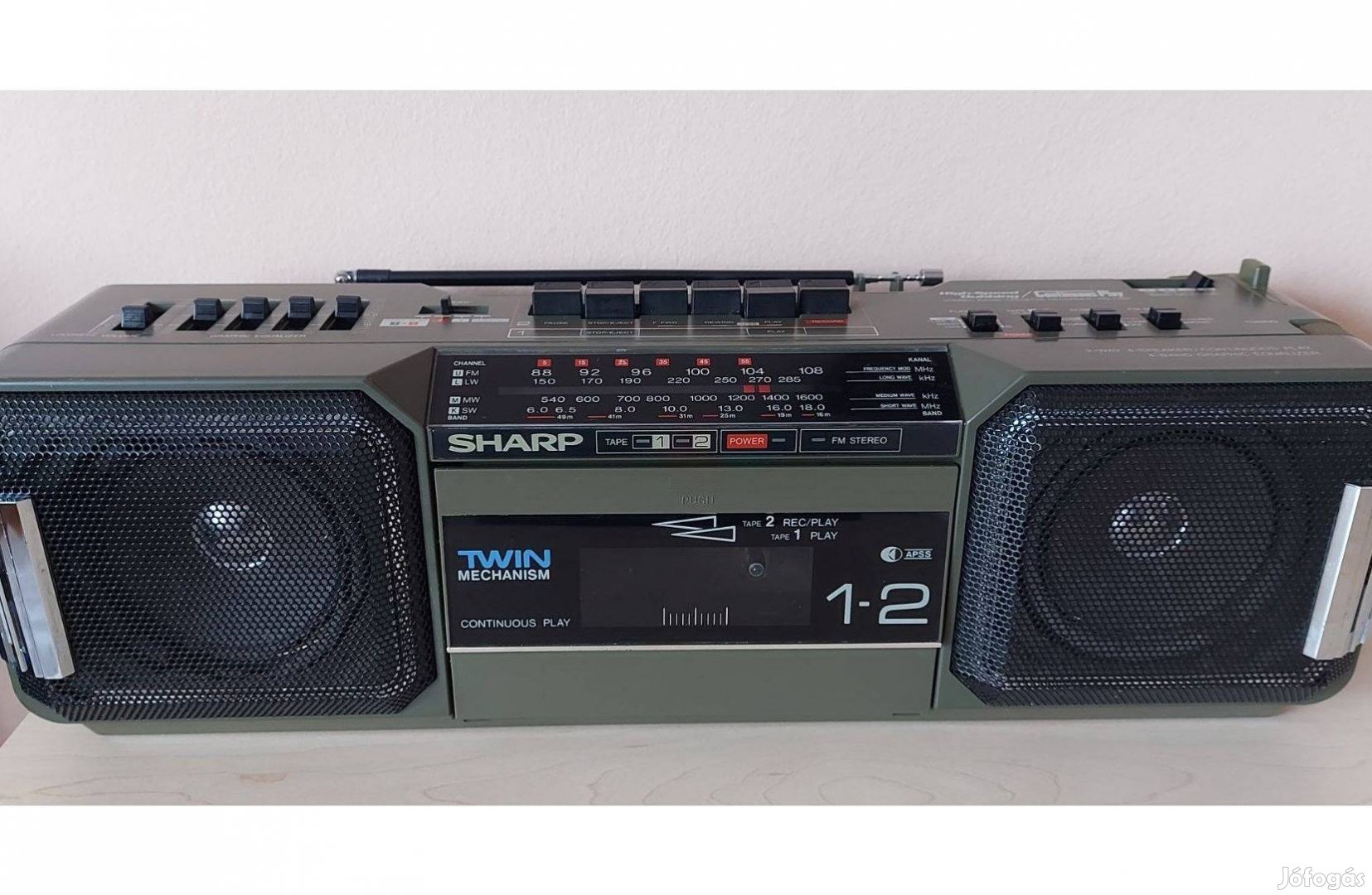 Sharp WQ-T282H(GR) rádiómagnó boombox