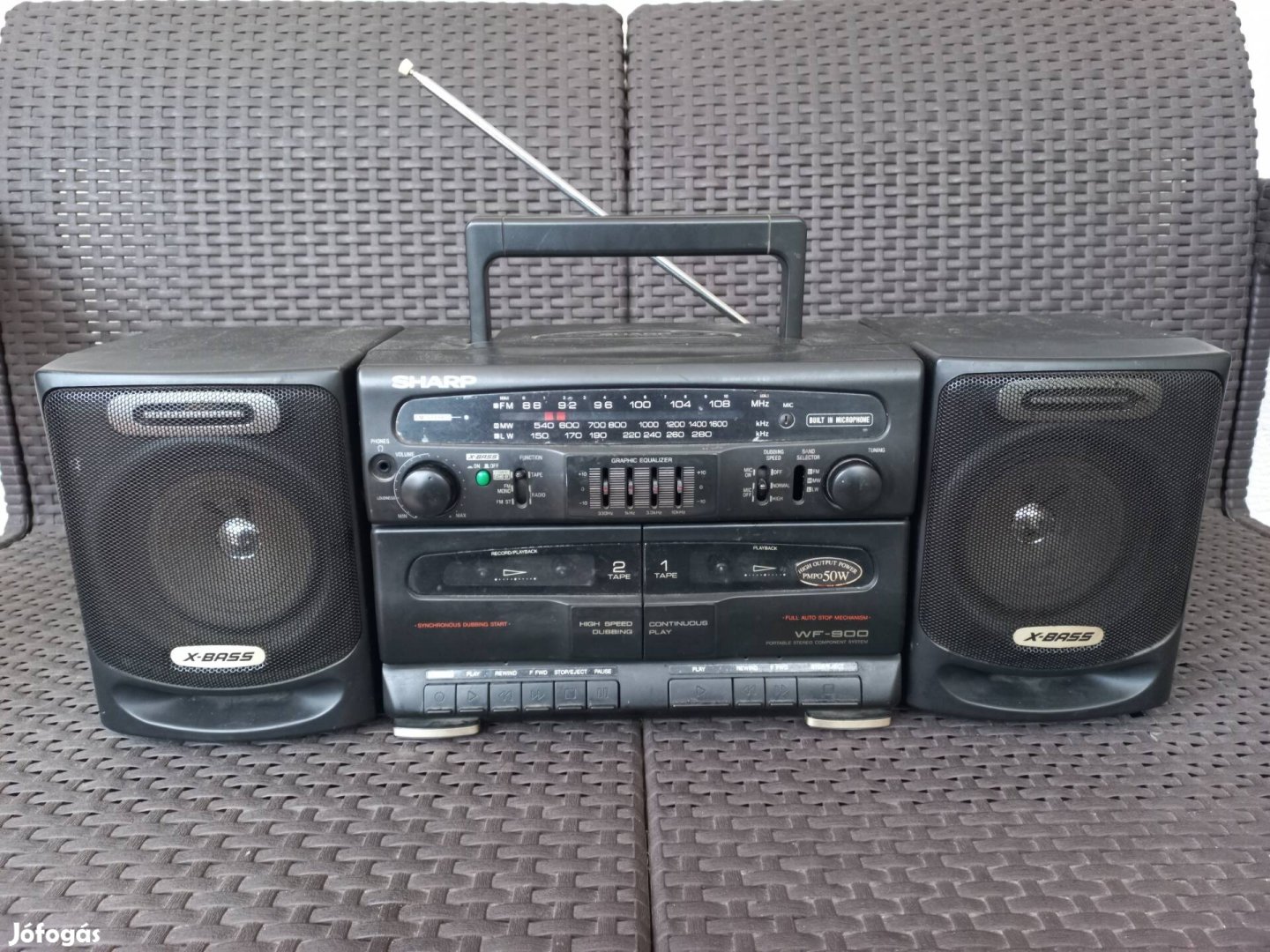 Sharp boombox, hordozható magnó, rádió