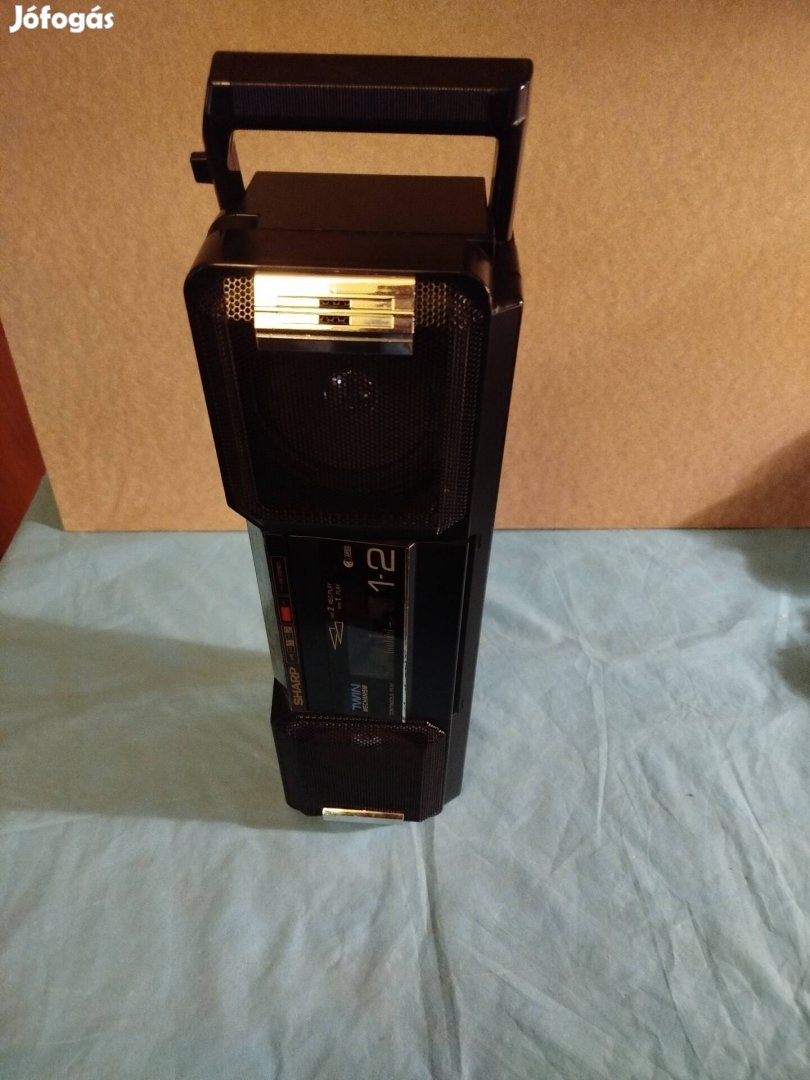 Sharp két kazettás sztereó rádió magnó!