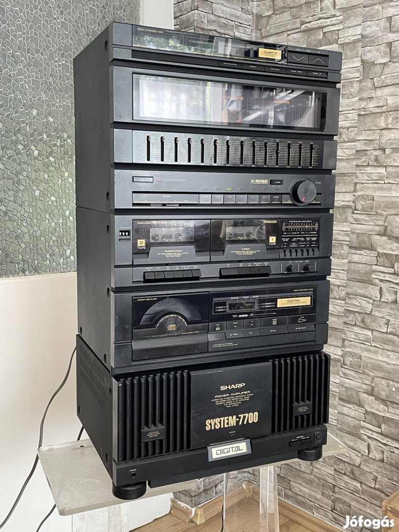 Sharp system 7700 komplett hifi ( Végfok-+ center)