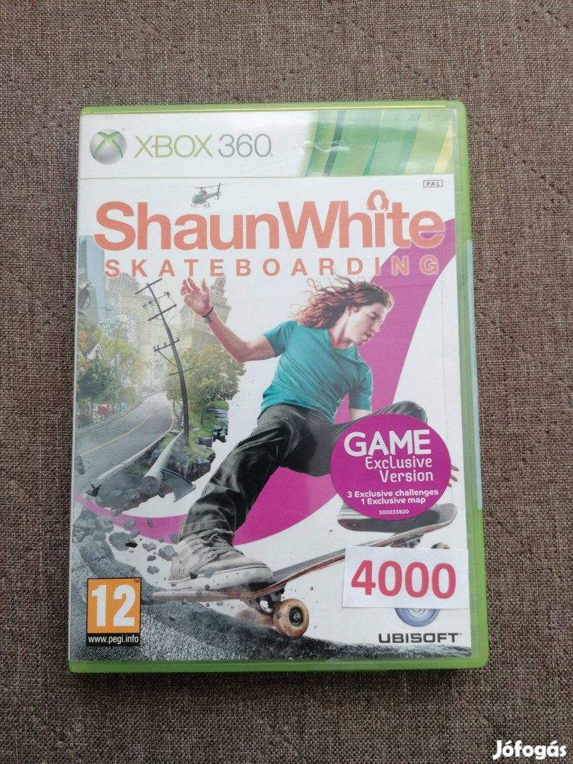 Shaun White Skateboarding gördeszkás Xbox 360 játék eladó!