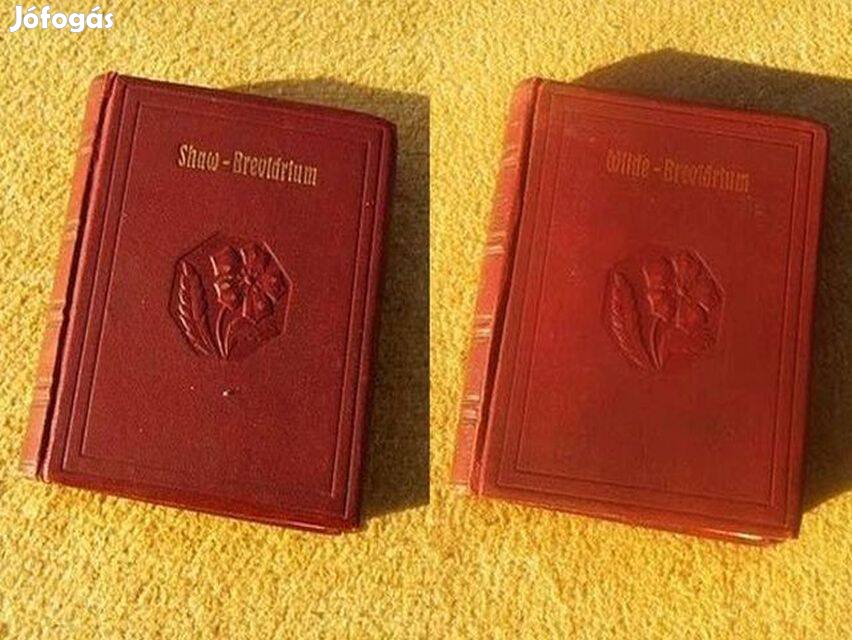 Shaw, Breviárium - Wilde, Breviárium - Antik könyvek 1922