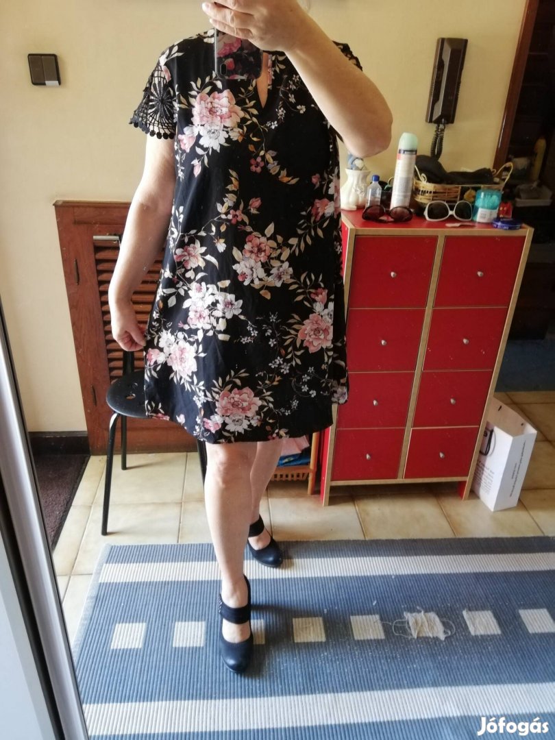 Shein XL ruha csipkés ujjú 