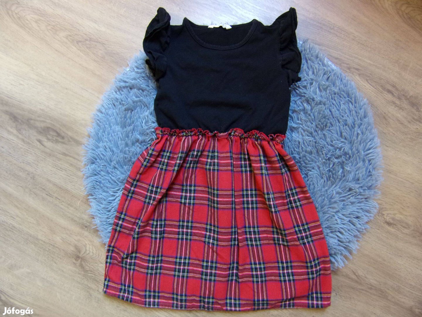 Shein tartan skótkockás alkalmi szerű ruha 8 éveseknek