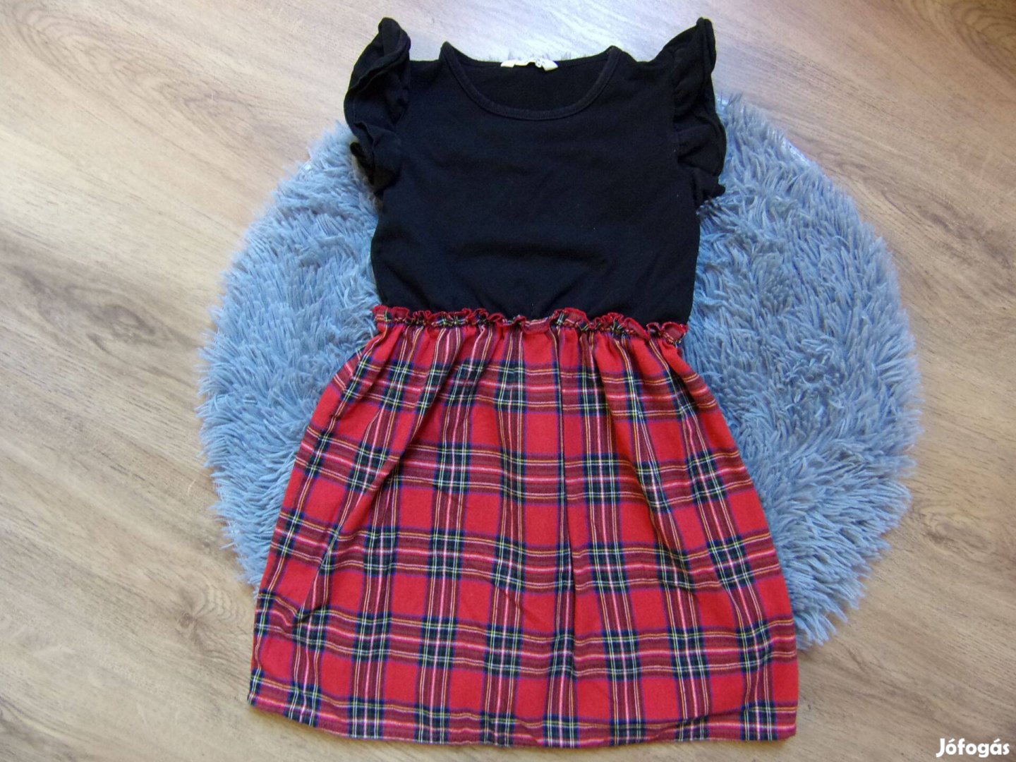 Shein tartan skótkockás alkalmi szerű ruha 8 éveseknek!