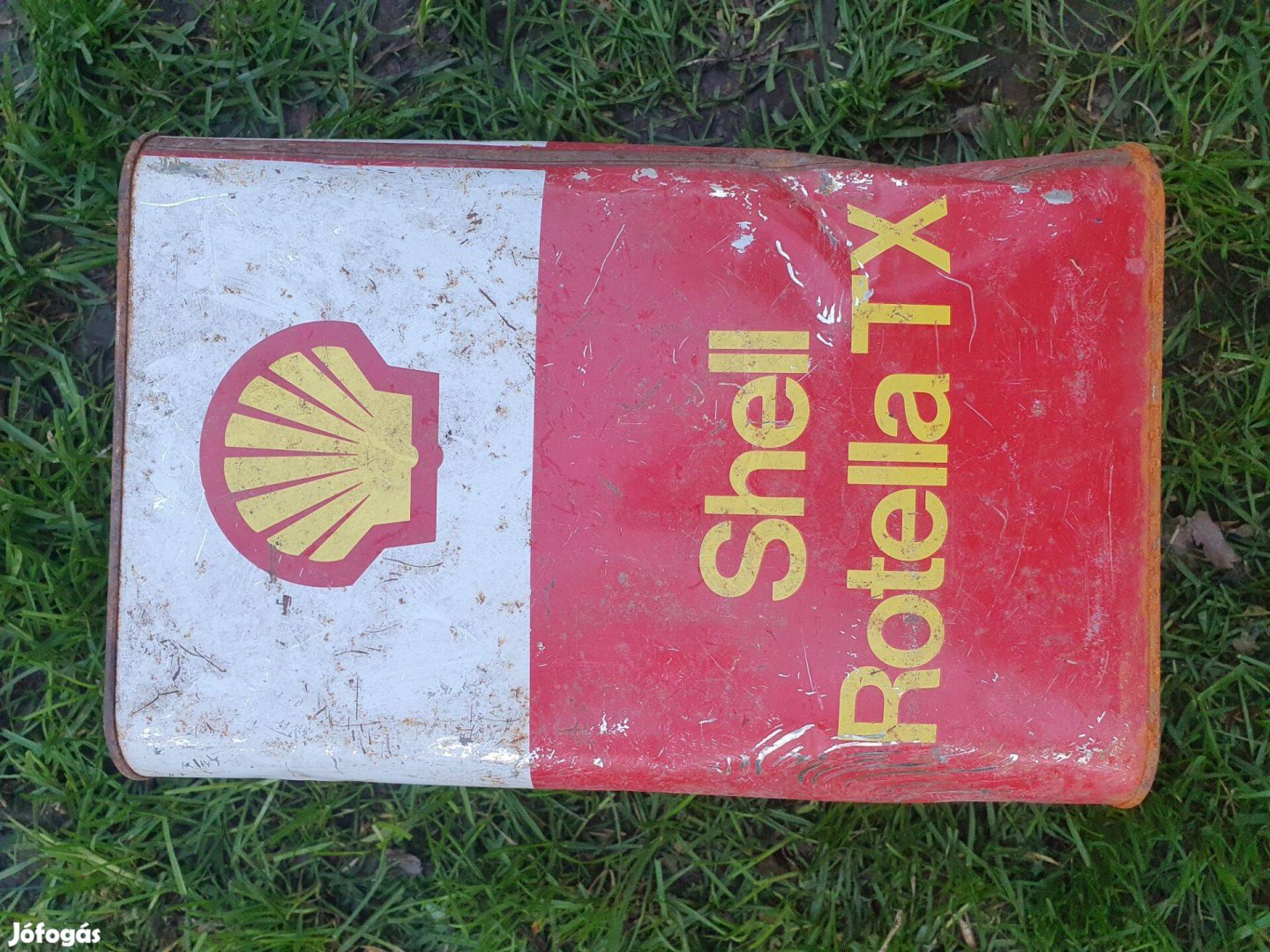 Shell Rotela TX retro régi olajos kanna