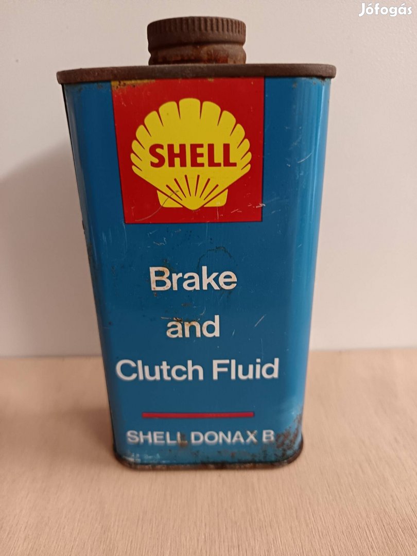 Shell olaj olajos doboz flakon kanna retro