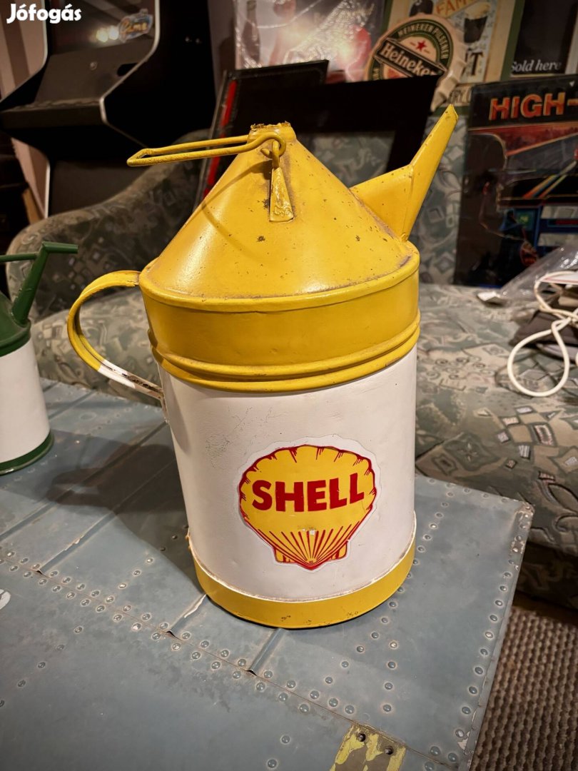 Shell olajos kanna reklám Display vintige