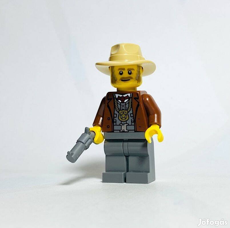 Sheriff Eredeti LEGO egyedi minifigura - Western - Új