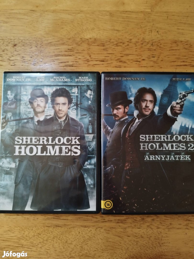 Sherlock Holmes 1-2 újszerű dvd Robert Downey Jr 