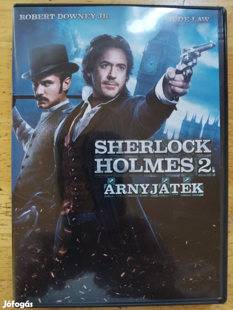 Sherlock Holmes 2 - Árnyjáték újszerű dvd Robert Downey Jr 