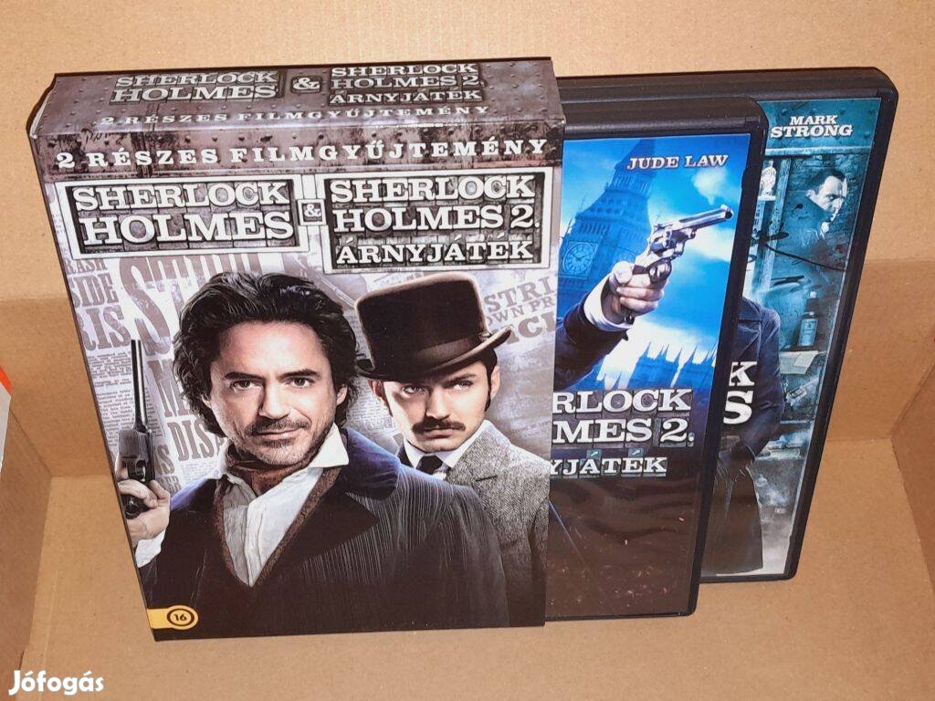 Sherlock Holmes 2 részes filmgyűjtemény DVD díszdobozos karcmentes