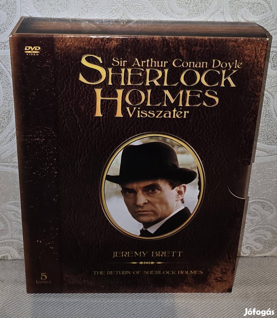 Sherlock Holmes Visszatér-5 DVD diszdoboz (Jeremy Brett)