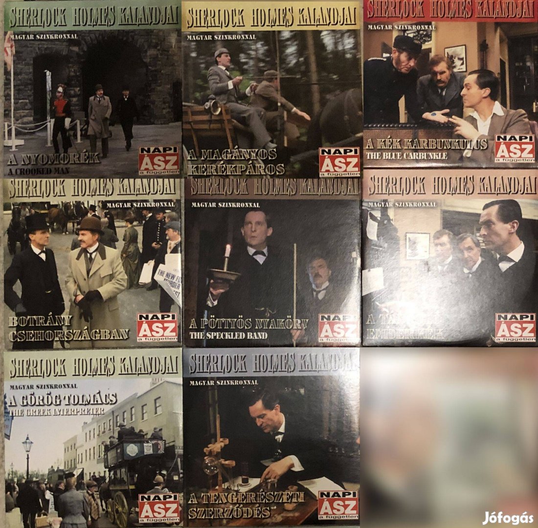 Sherlock Holmes kalandjai gyűjtemény 8db (karcmentes) DVD