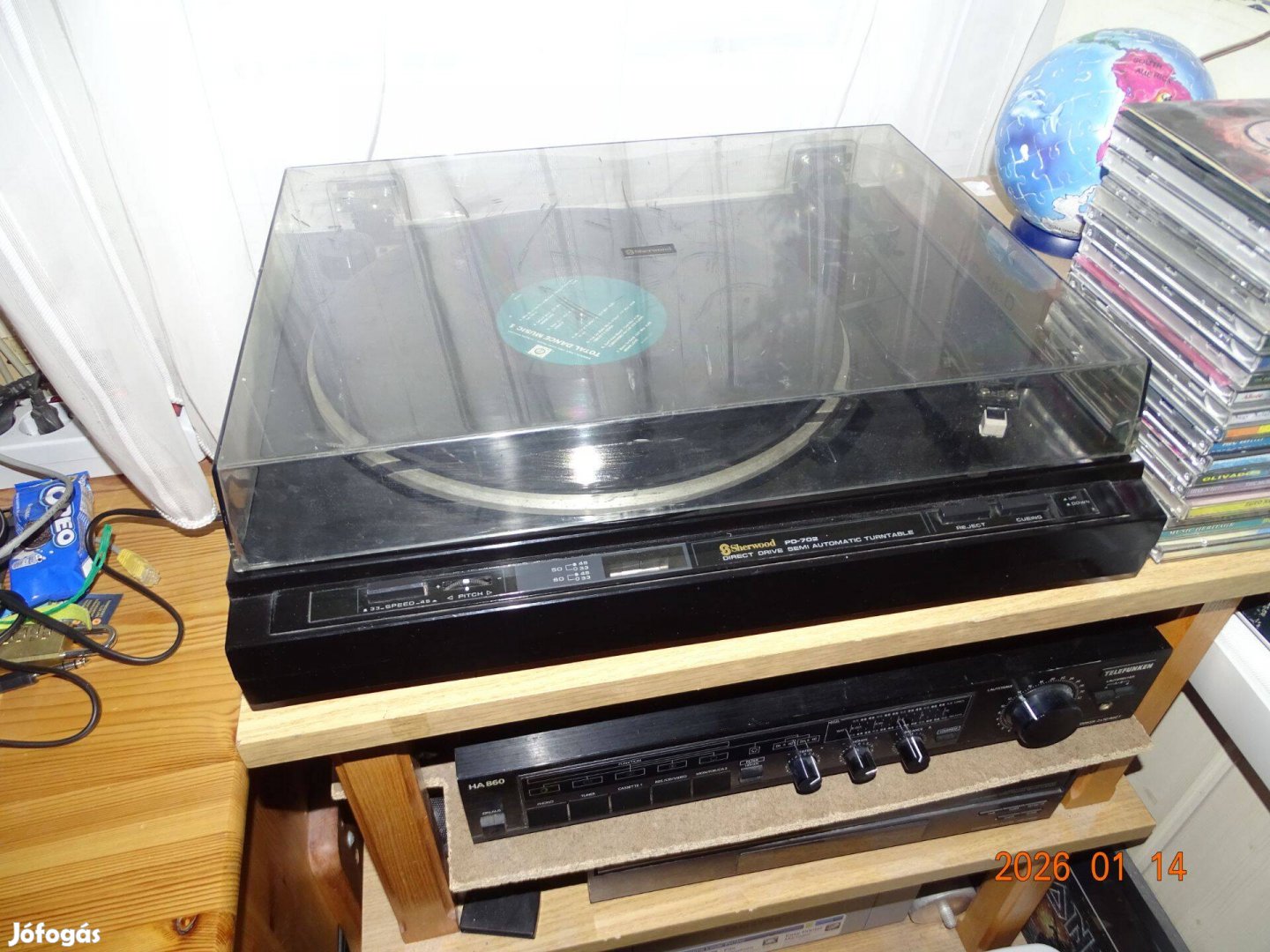 Sherwood PD-702 Direct drive hajtású szervomotoros HIFI