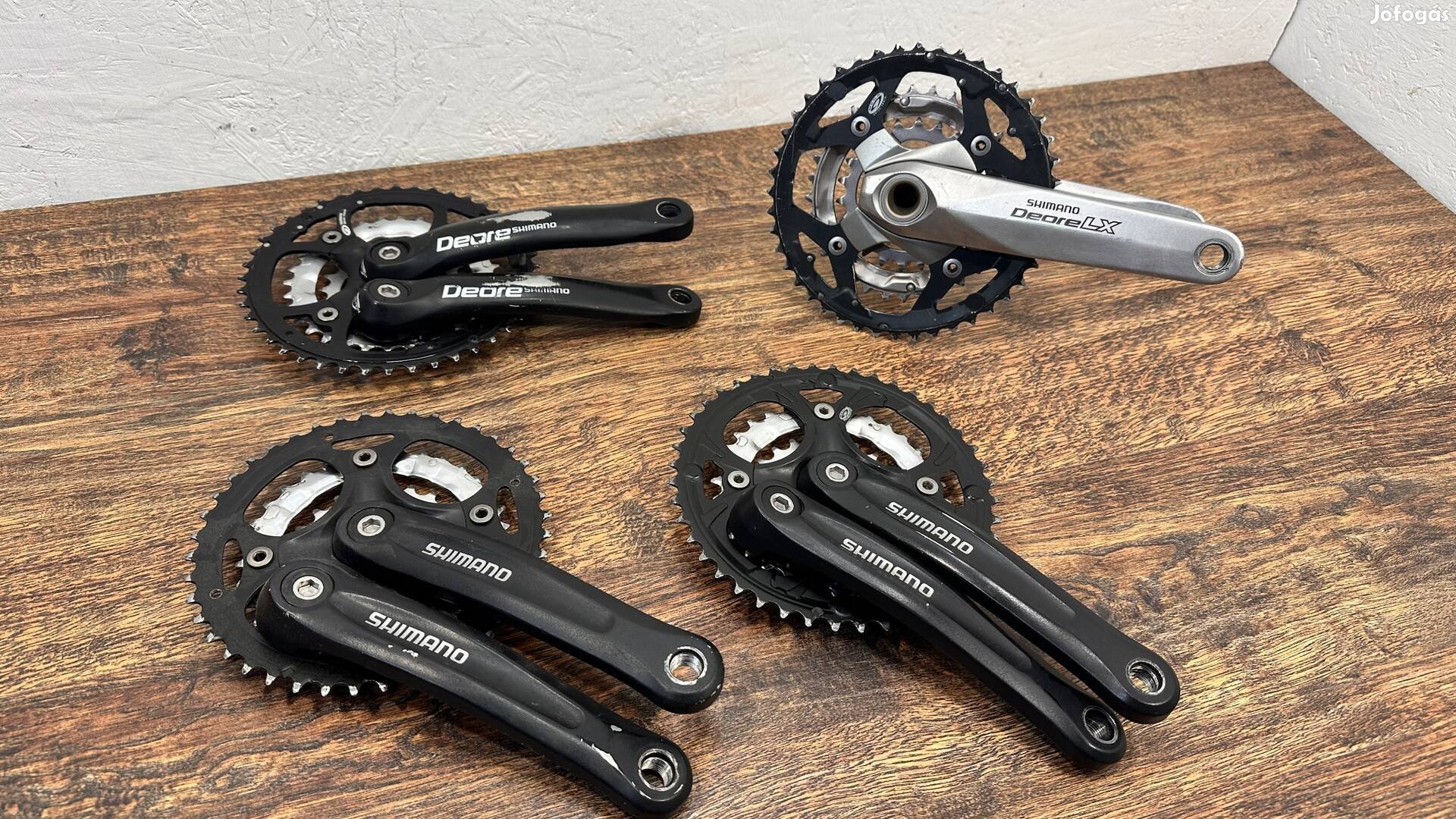 Shimano 3x9 sebességes hajtókar párok igény esetén monoblock is 