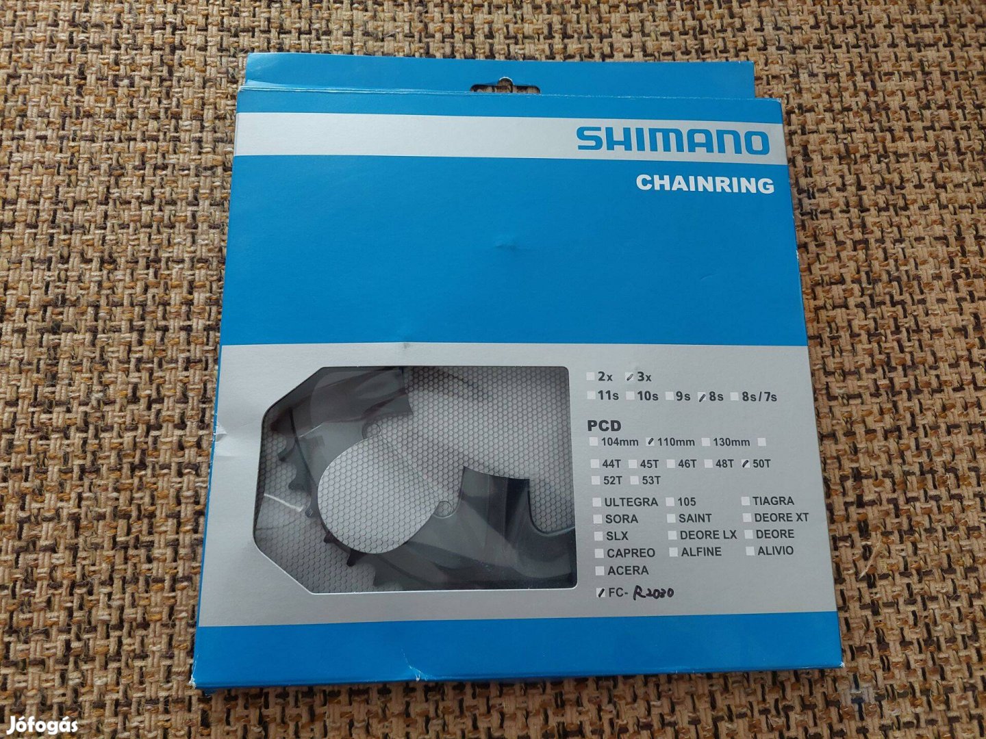 Shimano Claris lánckerék FC-R2030 szürke, 50, 110mm, 3x8, új!
