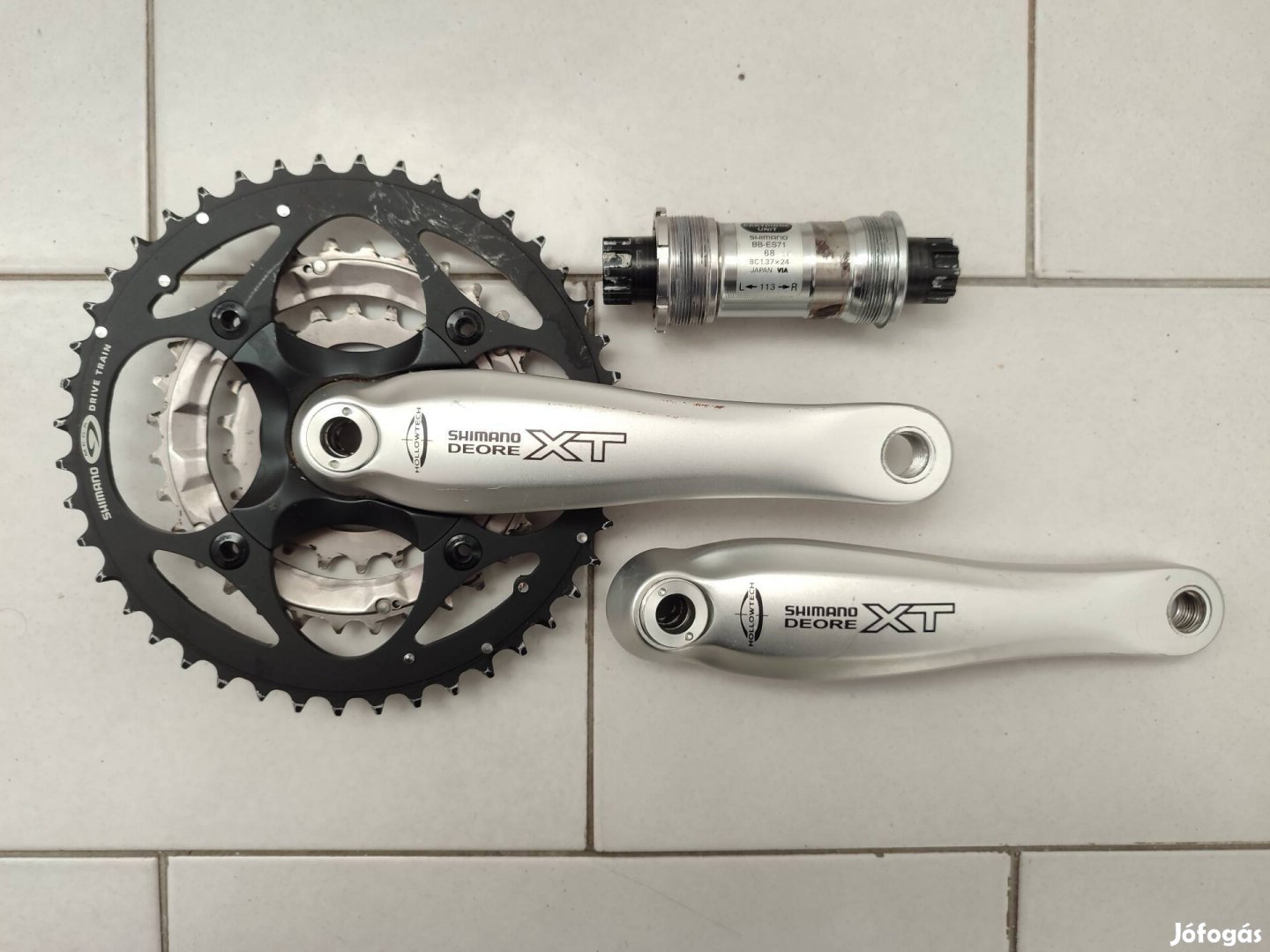 Shimano Deore XT Hollowtech hajtómű monoblokkal 