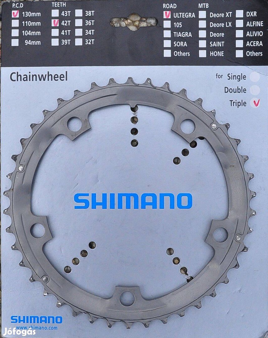 Shimano FC-6500 lánctányér 42T