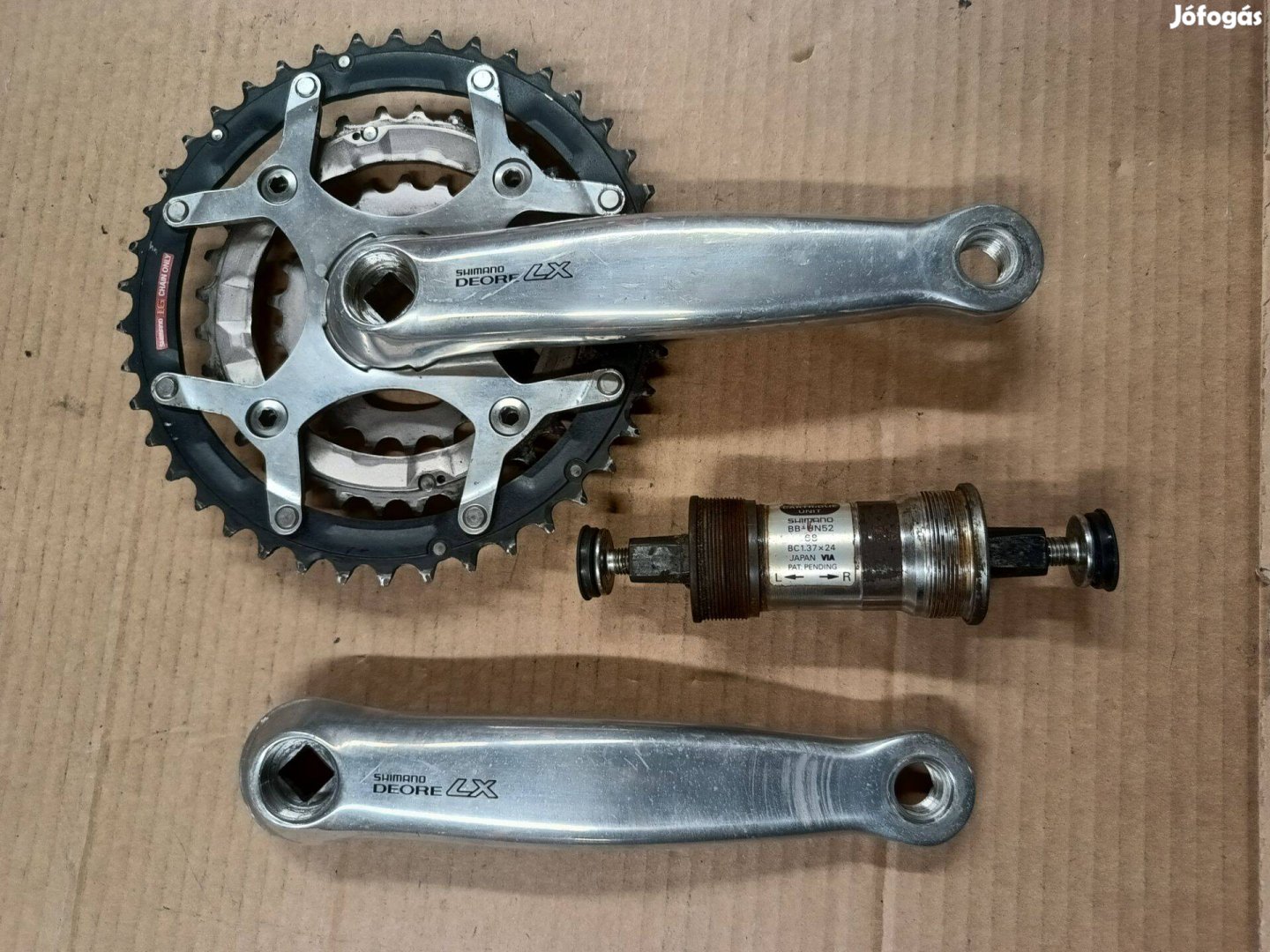 Shimano LX hajtómű csapággyal 3x8