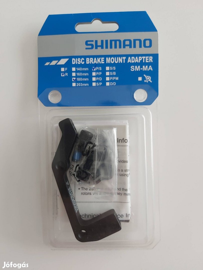 Shimano SM-MA-R180P/S hátsó tárcsafék adapter 